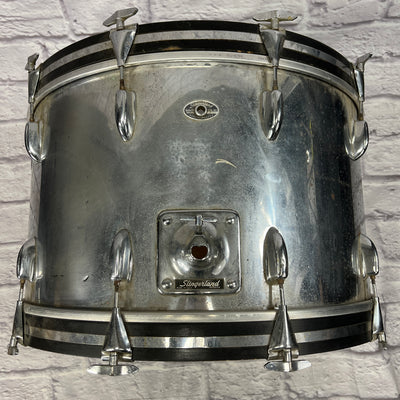 Slingerland COW Chrome Over Wood 13 14 16 18 24  - Chrome Vintage 1970s 5pc Drum Kit