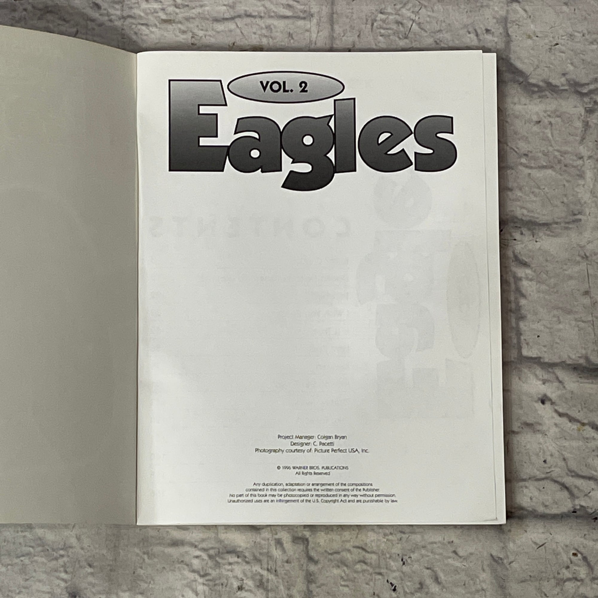 Eagles Acoustic Classics Volume 2 Rock Score Guitar Tab Sheet Music Book