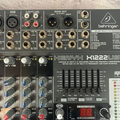 Behringer XENYX X1222 USB 4 Channel Mixer