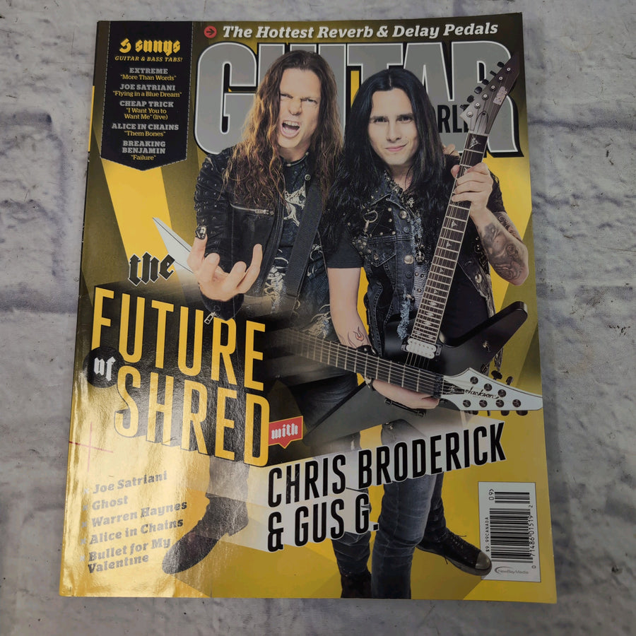 Guitar World September 2015 | Chris Broderick | Gus G. | Joe Satriani Magazine