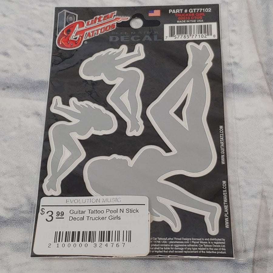 Guitar Tattoos Peel N Stick Decal Pray For Us
