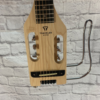 Traveler Ultra-Light Natural Electric Guitar w/ leg rest