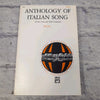 Anthology of Italian Song Book I