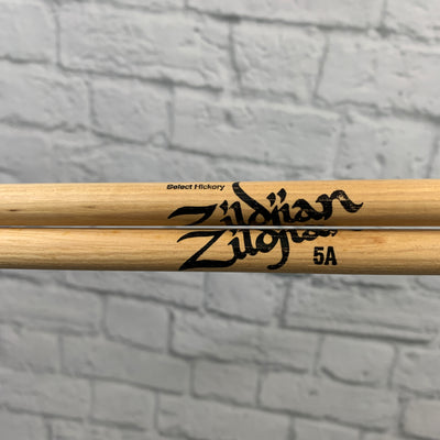 Zildjian 5A Hickory Drumstick Pair Nylon Tip