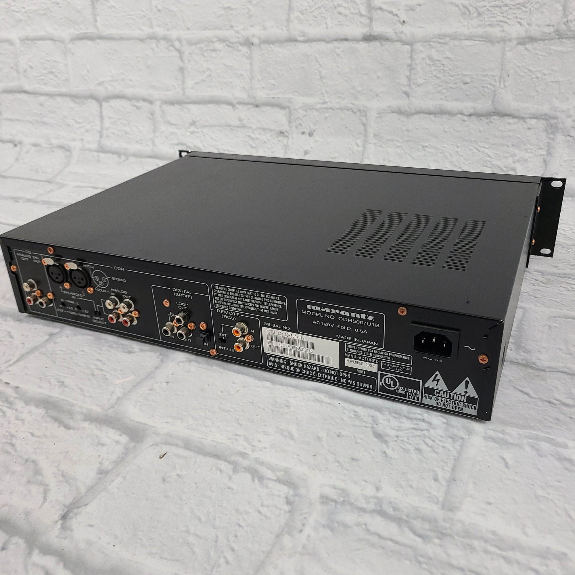 Marantz Professional CDR500 Double CD Recorder / Player