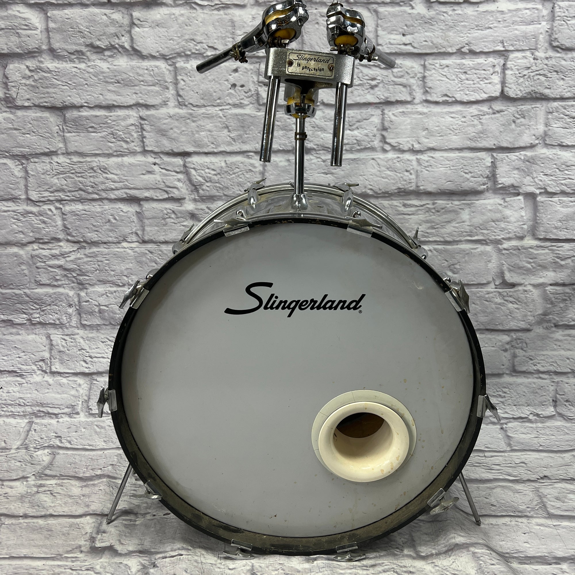 Slingerland COW Chrome Over Wood 13 14 16 18 24  - Chrome Vintage 1970s 5pc Drum Kit