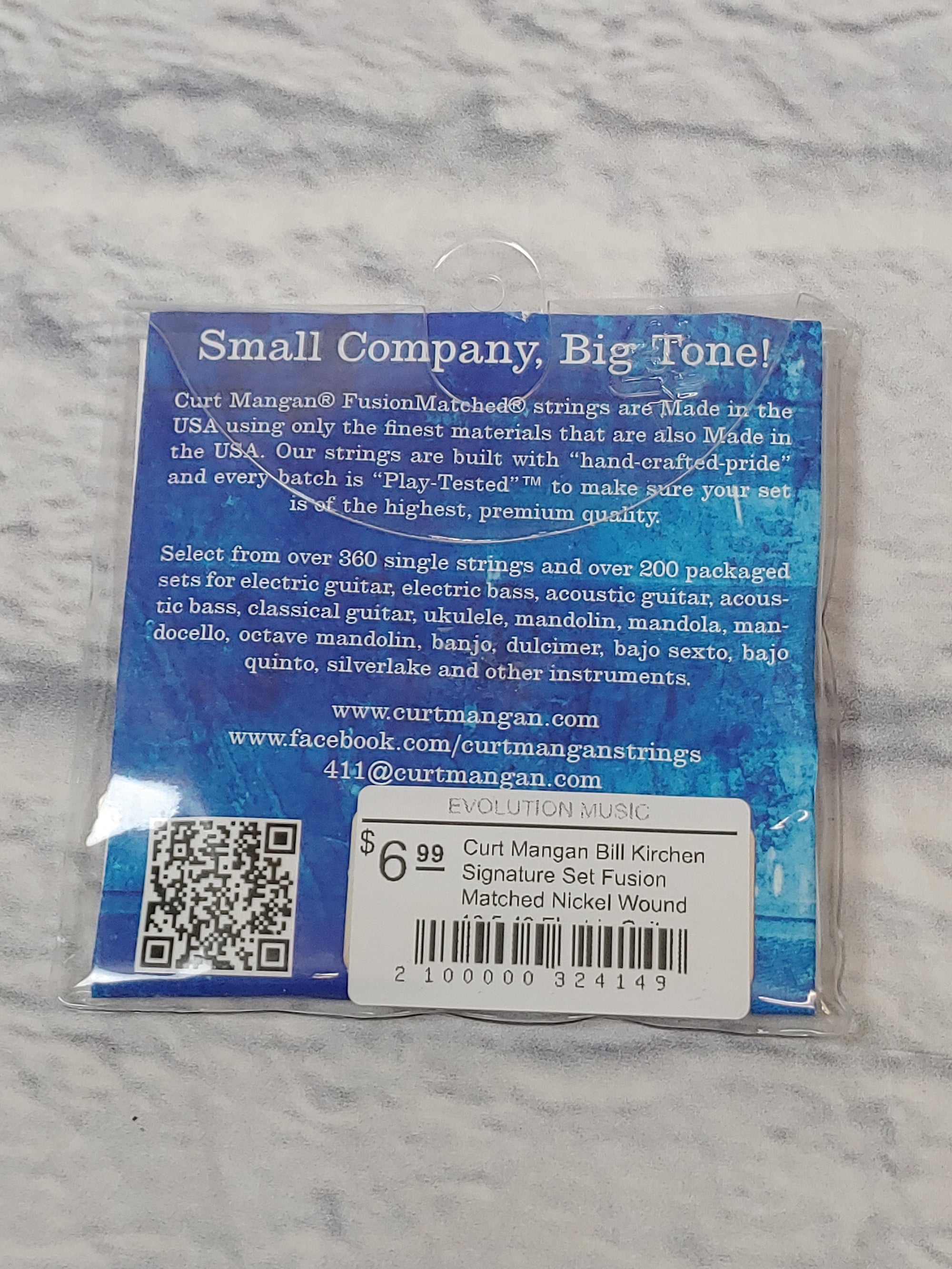 Curt Mangan Bill Kirchen Signature Set Fusion Matched Nickel Wound 10.5-48 Electric Guitar Strings