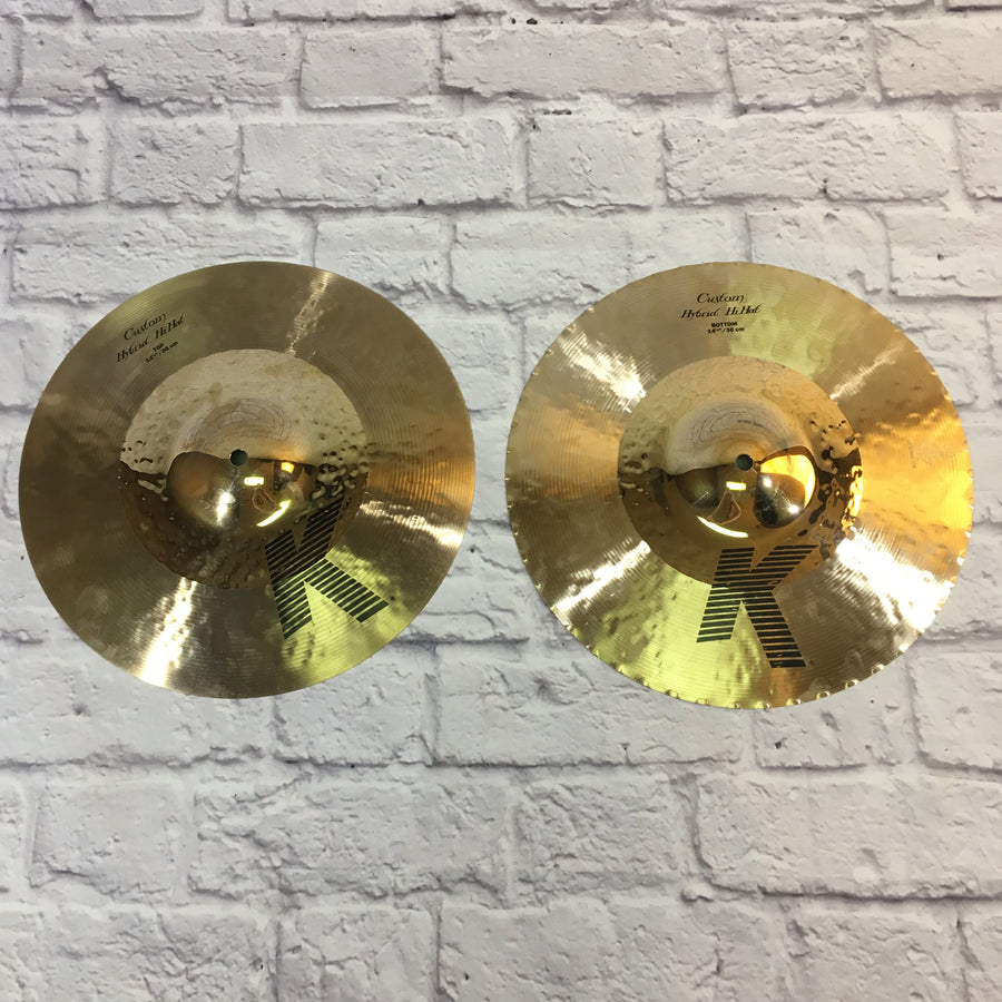 Zildjian 14.25in K Custom Hybrid Hi Hat Cymbal Pair