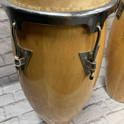 LP Latin Percussion Aspire Natural Finish Conga Pair