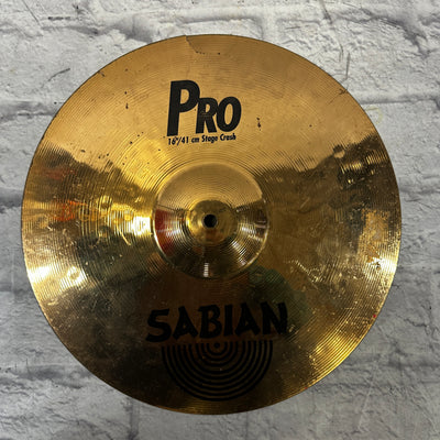Sabian 16 Pro Stage Crash CRACKED