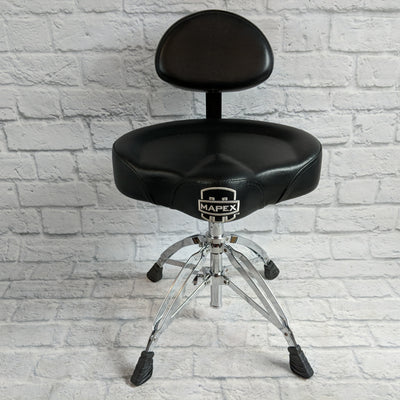 Mapex T775 Saddle Top Drum Throne with Backrest