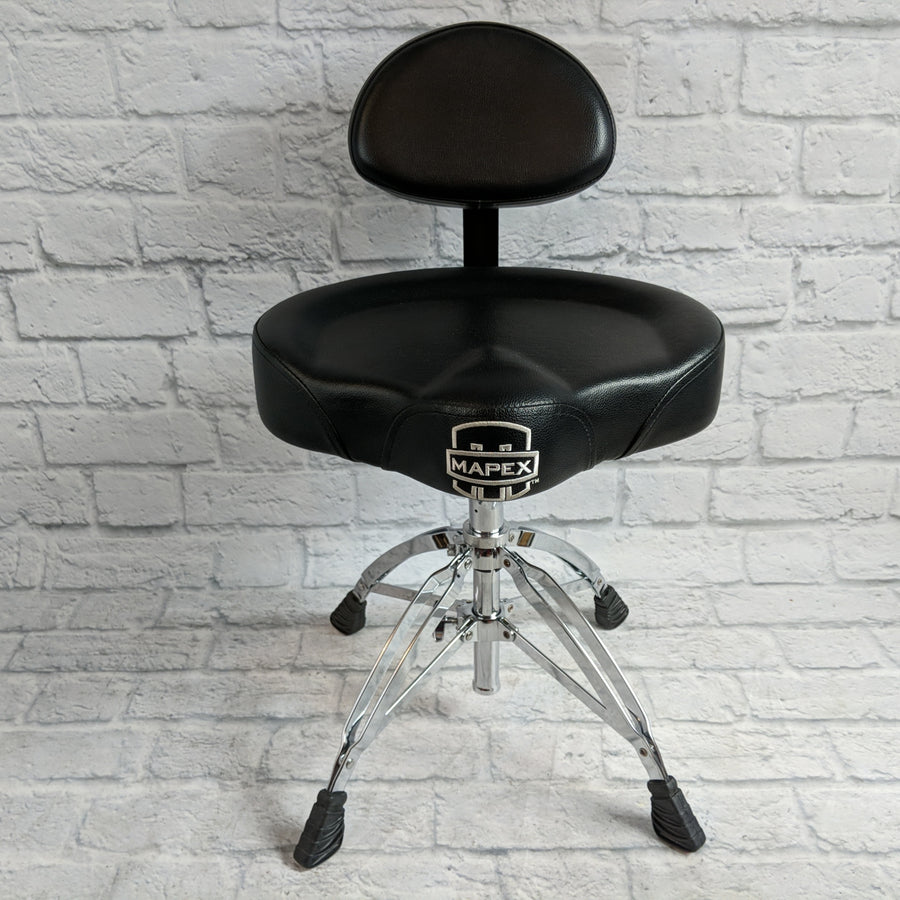 Mapex T775 Saddle Top Drum Throne with Backrest