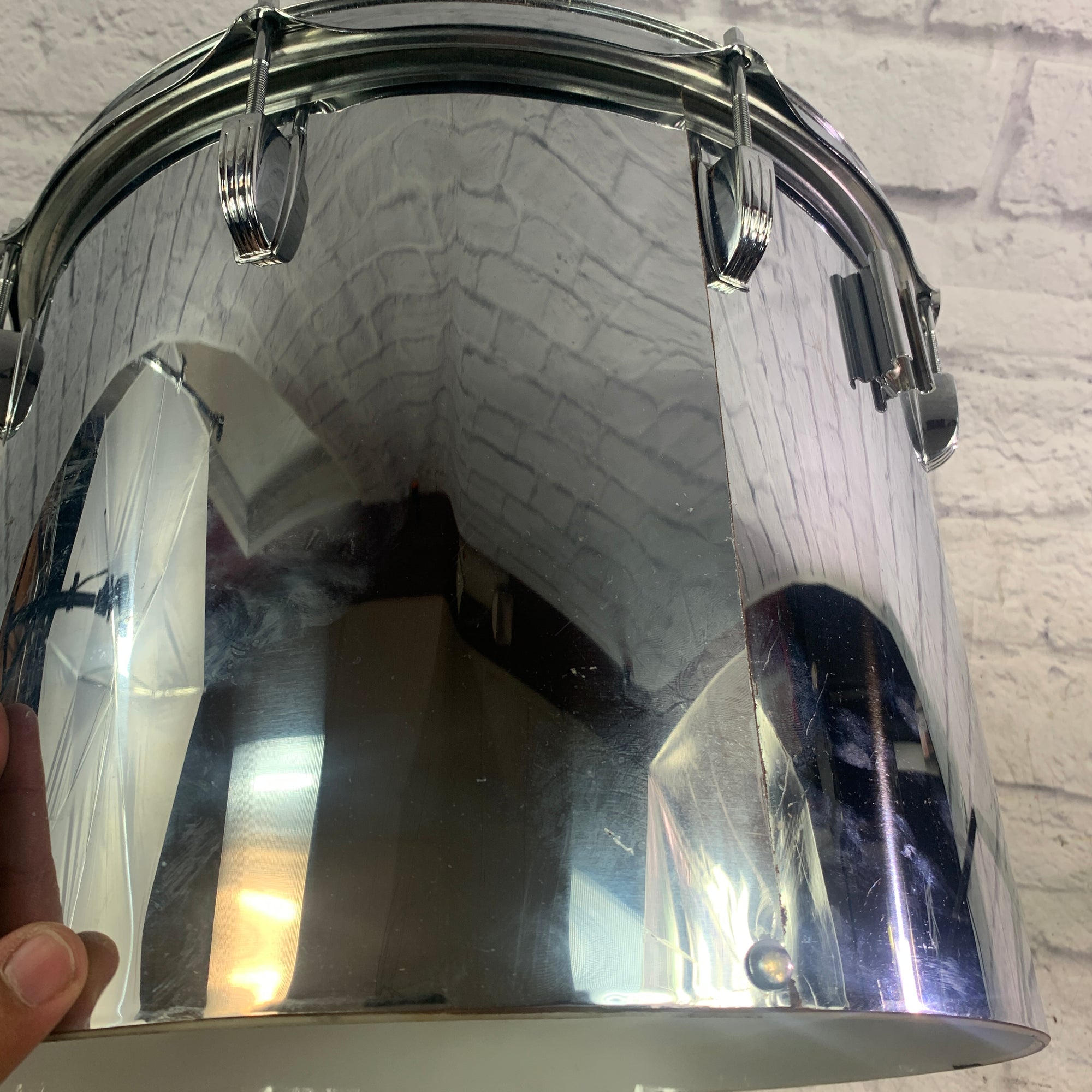 Ludwig 15 Chrome Over Vistalite Tom