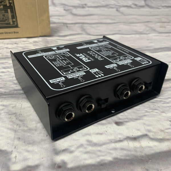 Pyle PDC22 Instrument Direct Box DI Box - Evolution Music
