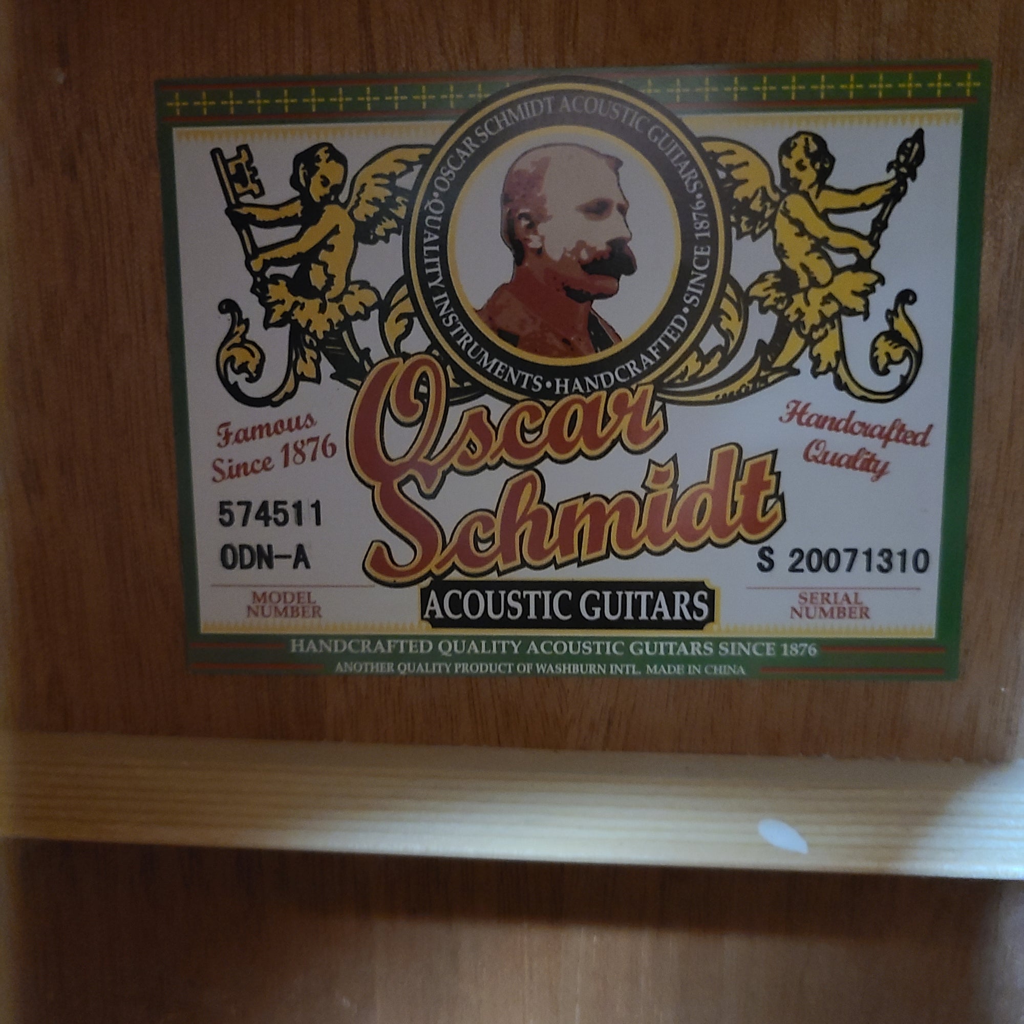 Oscar Schmidt ODN-A Acoustic Guitar - Natural Gloss