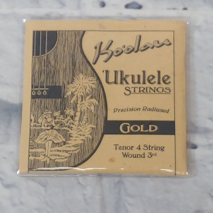Ko'olau Precision Radiused Gold Tenor 4 String Wound 3rd Ukulele Strings