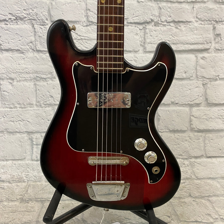 Kingston Vintage Double Cutaway Single Pickup Electric Guitar