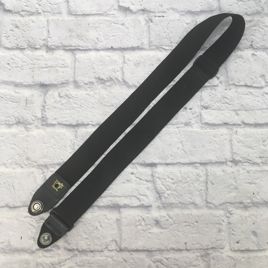 Ernie Ball Black Nylon Guitar Strap with Strap Lock Ends