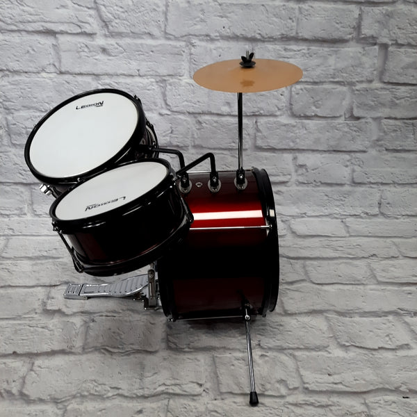 Legion 3pc Junior Drum Set Kit Red Evolution Music