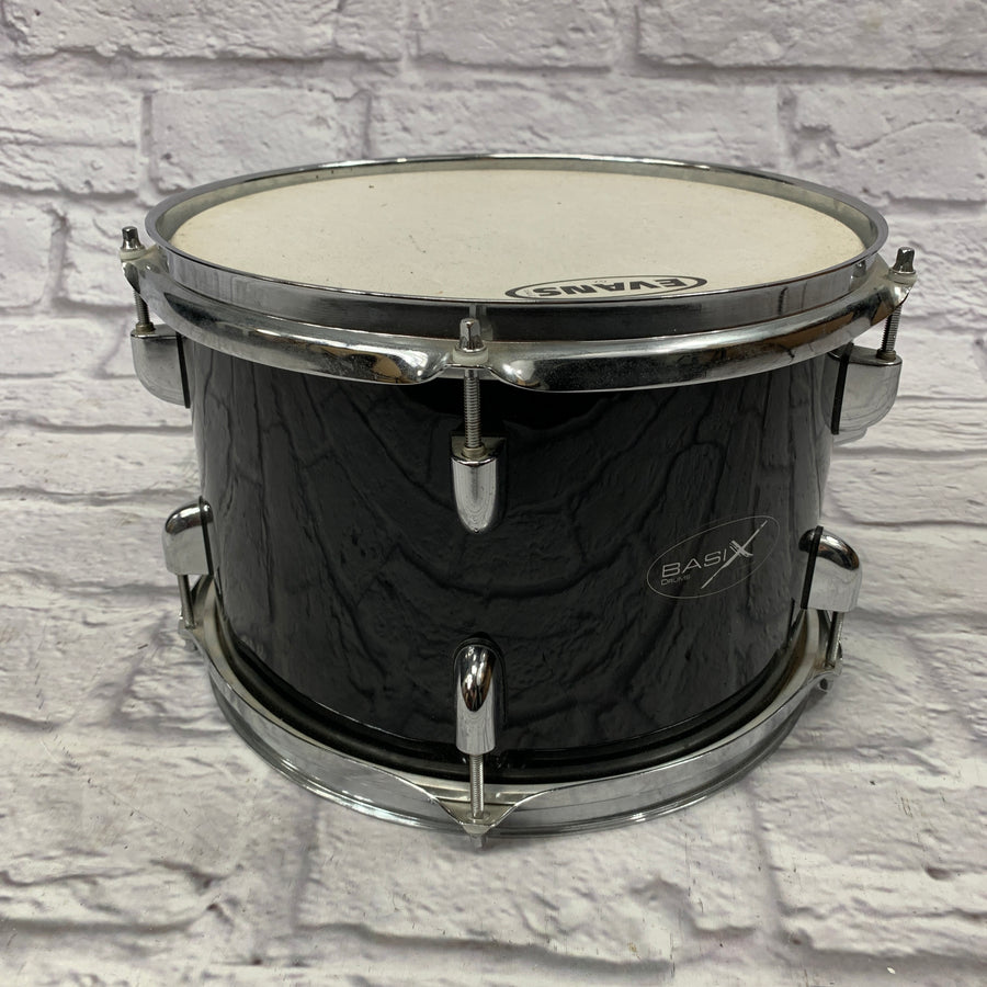 Basix 12" by 9" Rack Tom Black