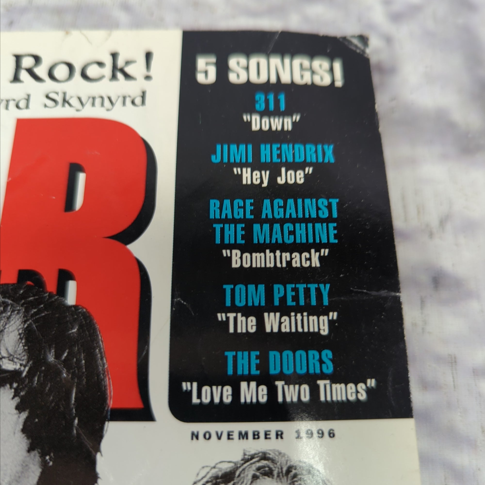 Guitar World November 1996 REM Magazine with Tab