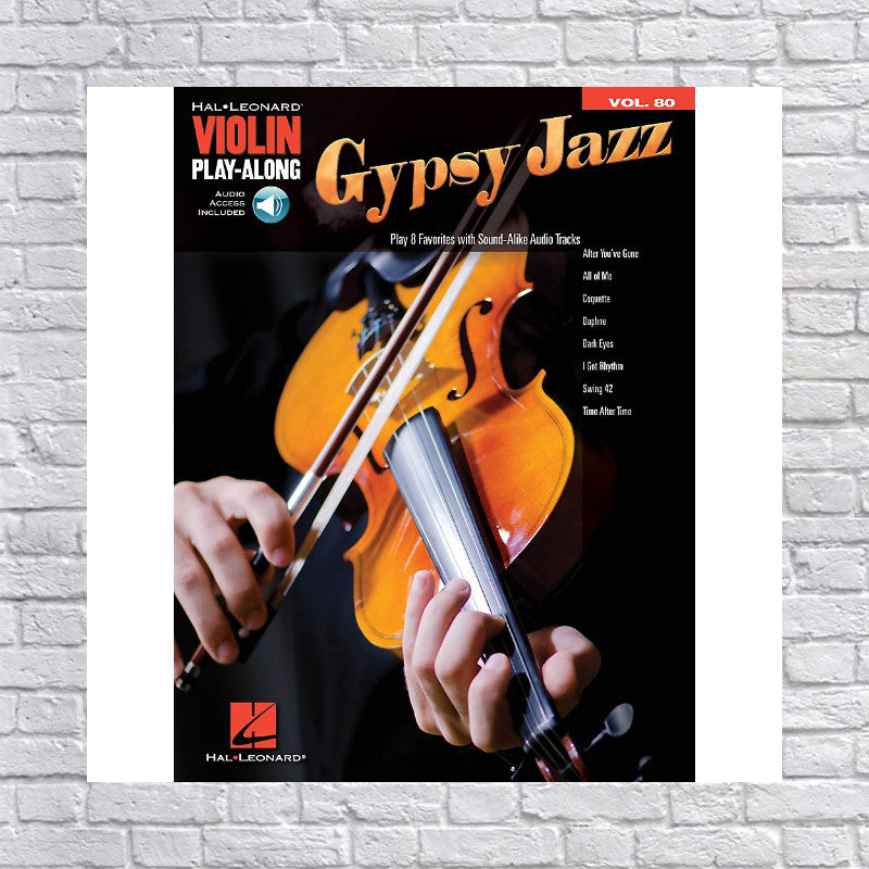 Hal Leonard Gypsy Jazz Violin Play-Along Volume 80 Book/Audio Online