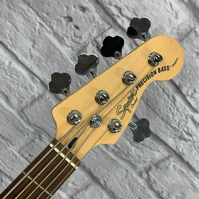 Squier Standard Precision 5-String Bass Black w/ Active EMG Pickups
