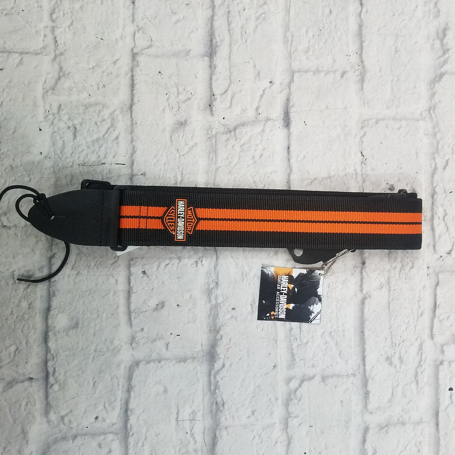 Harley Davidson HD-S404 Orange Stripe Guitar Strap