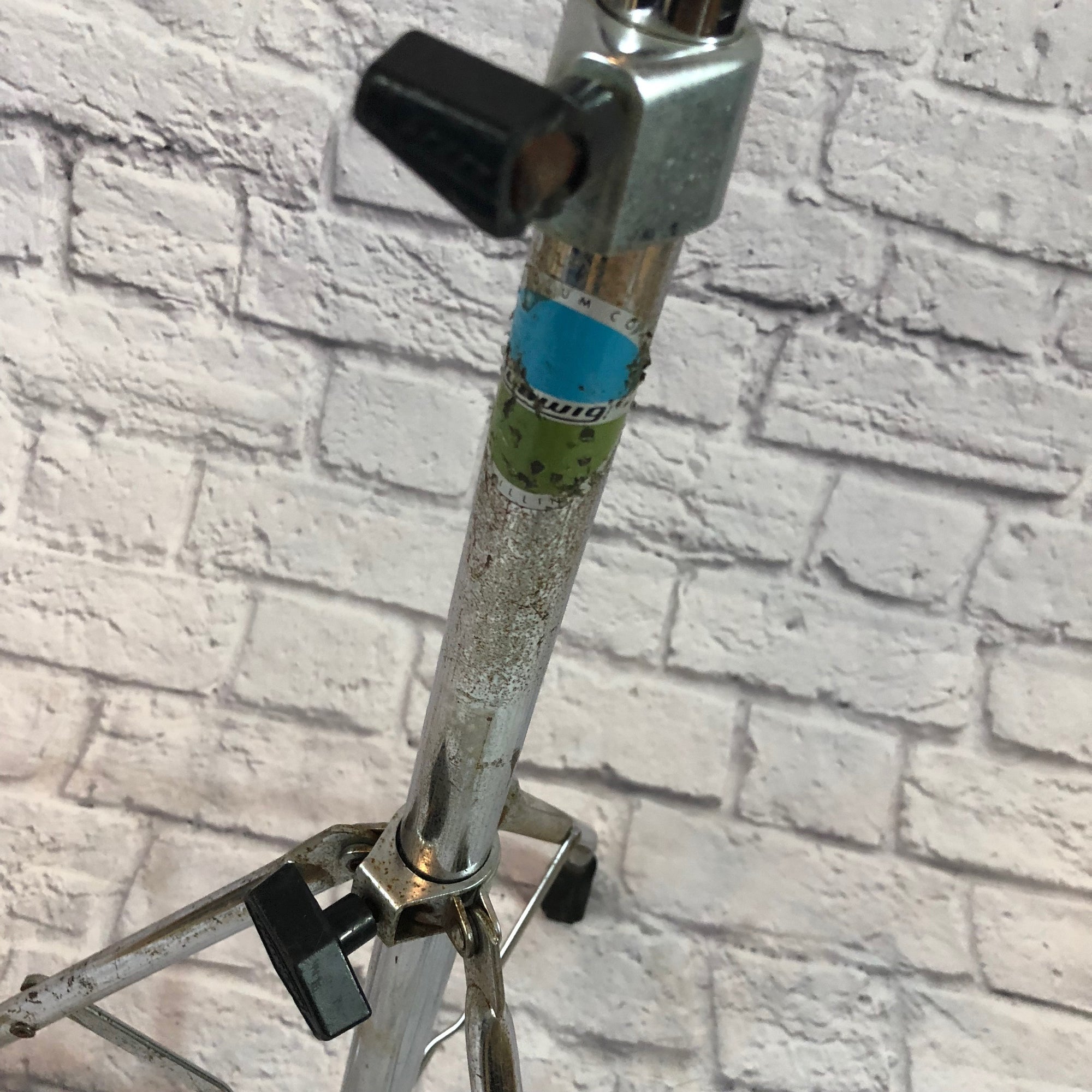 Ludwig 1970s Blue and Olive Hercules Straight Cymbal Stand
