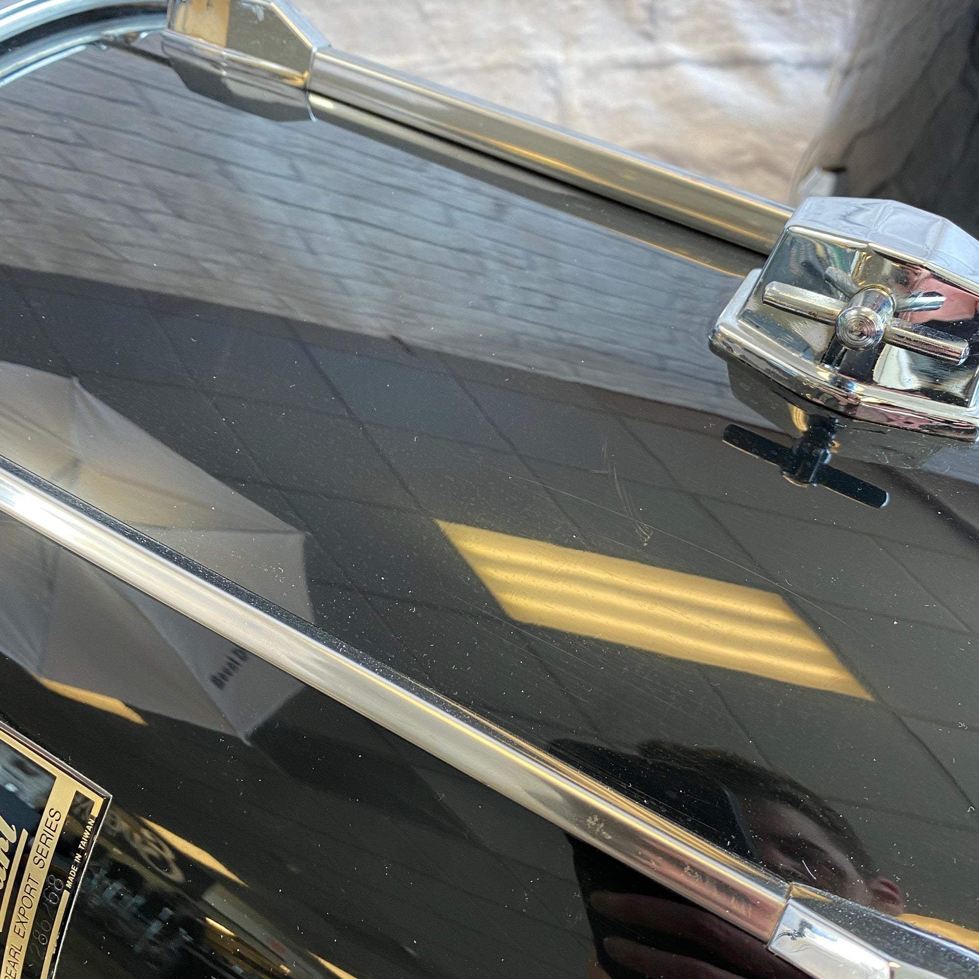 1990s Pearl Export Series 7pc Drum Kit Black