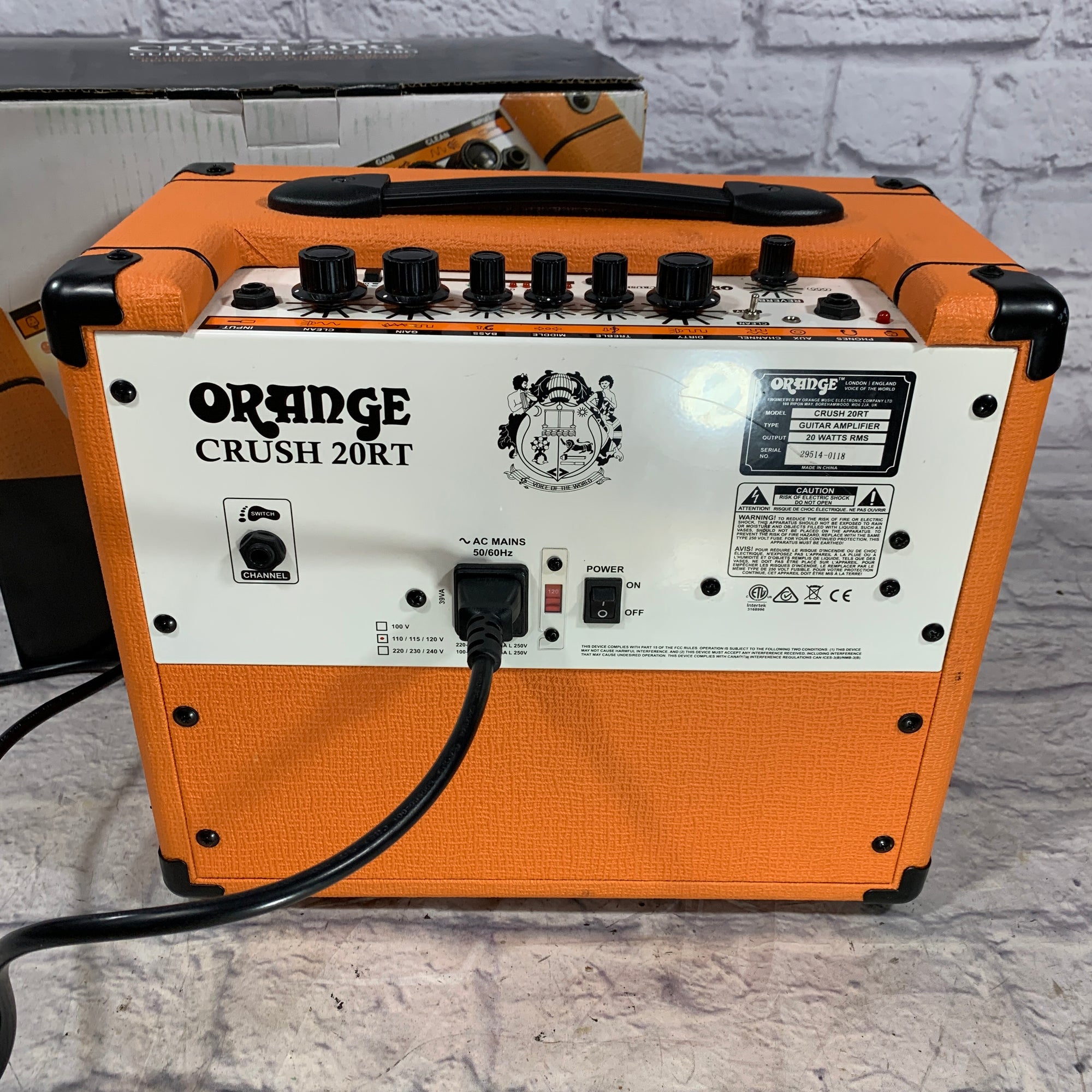 Orange Amps Crush 20RT 1 x 8 Guitar Combo Amp