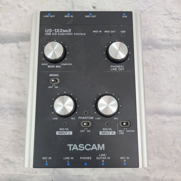 Tascam US- 122 MKII Audio Interface - Evolution Music