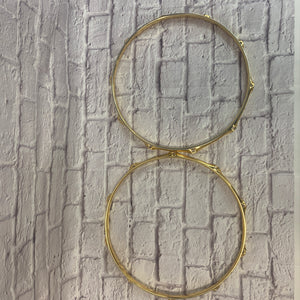 Pearl Super Hoops Flanged 14" Snare Gold