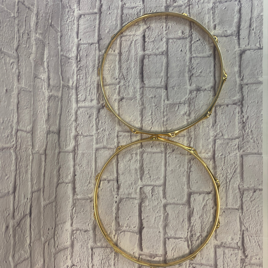 Pearl Super Hoops Flanged 14" Snare Gold