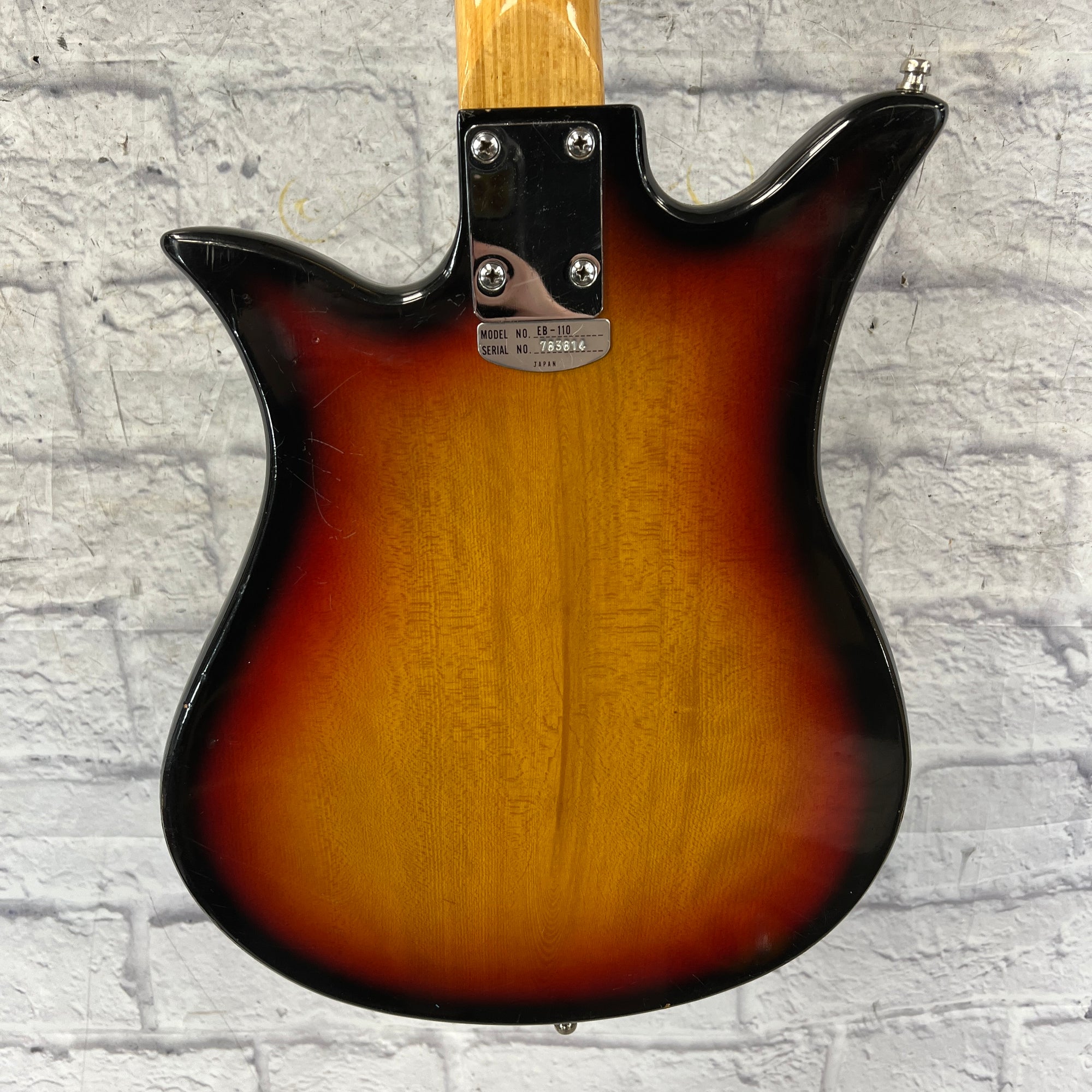 Teisco EB-110 Tulip 4 String Bass Guitar 1960's MIJ Japan 30" Scale One Pickup