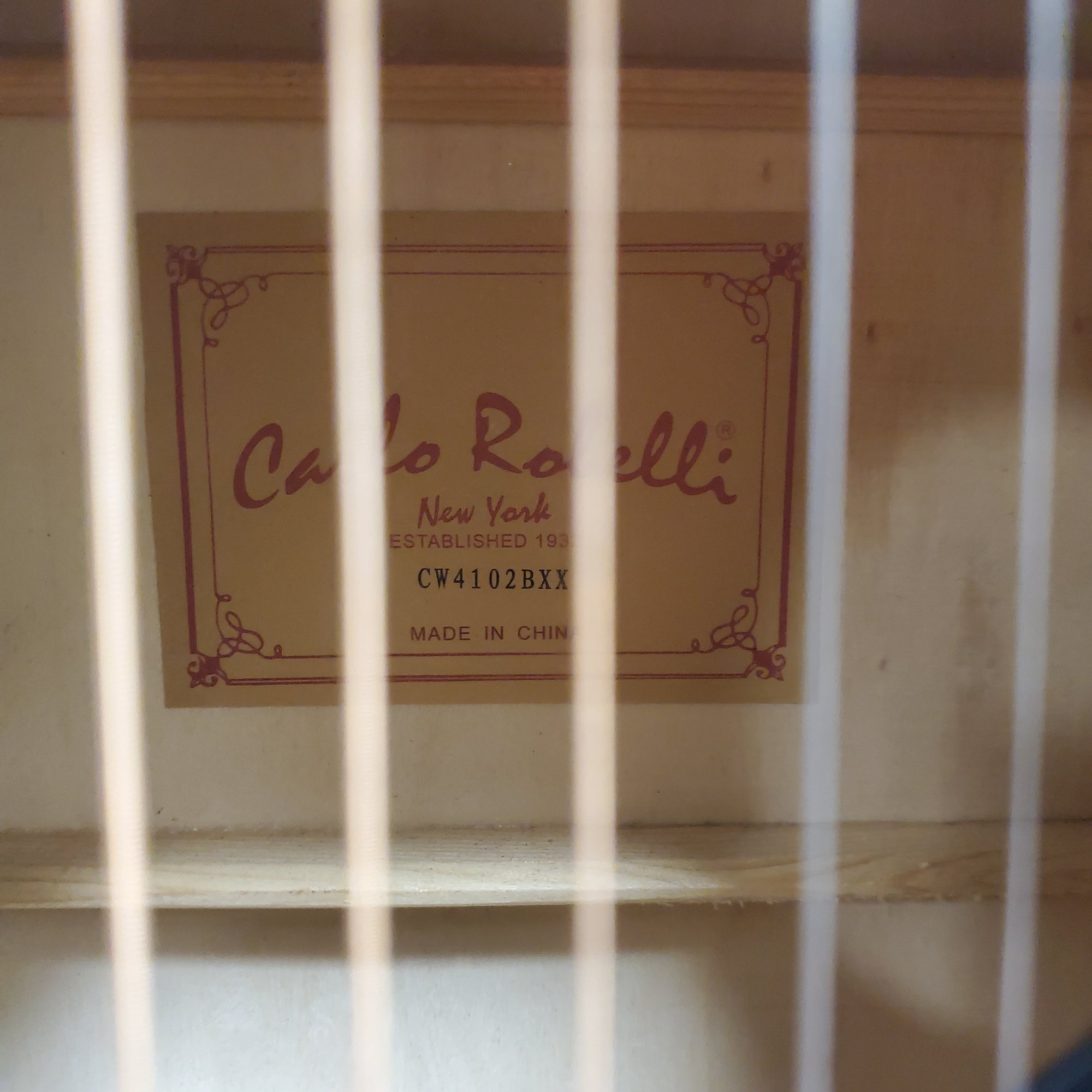 Carlo Robelli CW4102BXX Acoustic Guitar Black