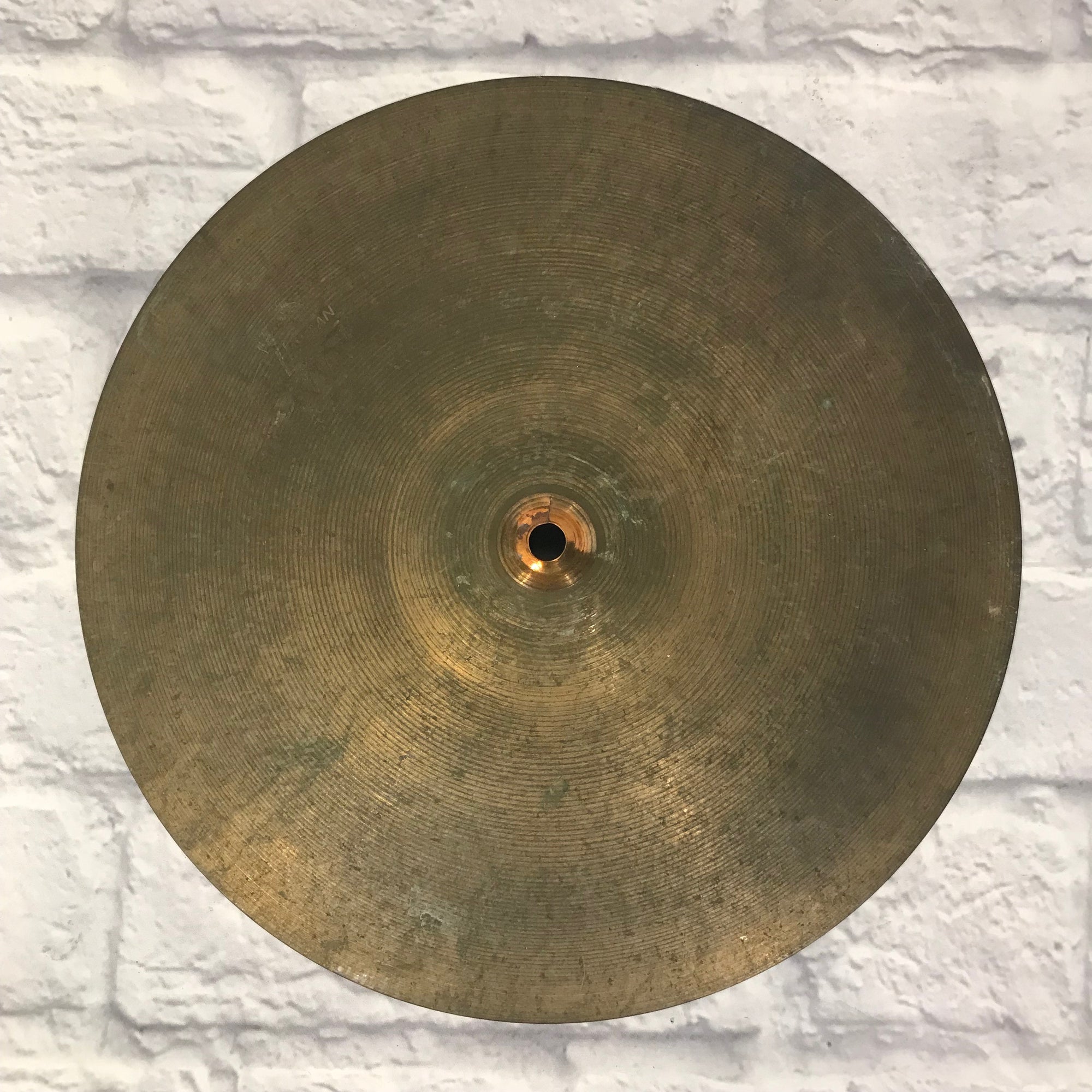 Vintage 1960s Hayman British 14in Hi Hat Cymbal Pair