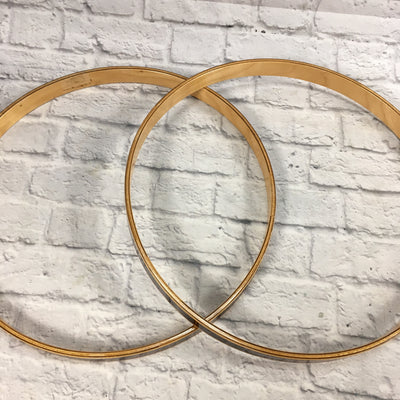 Yamaha 22in Stage Custom Wooden Bass Drum Hoops (Pair)