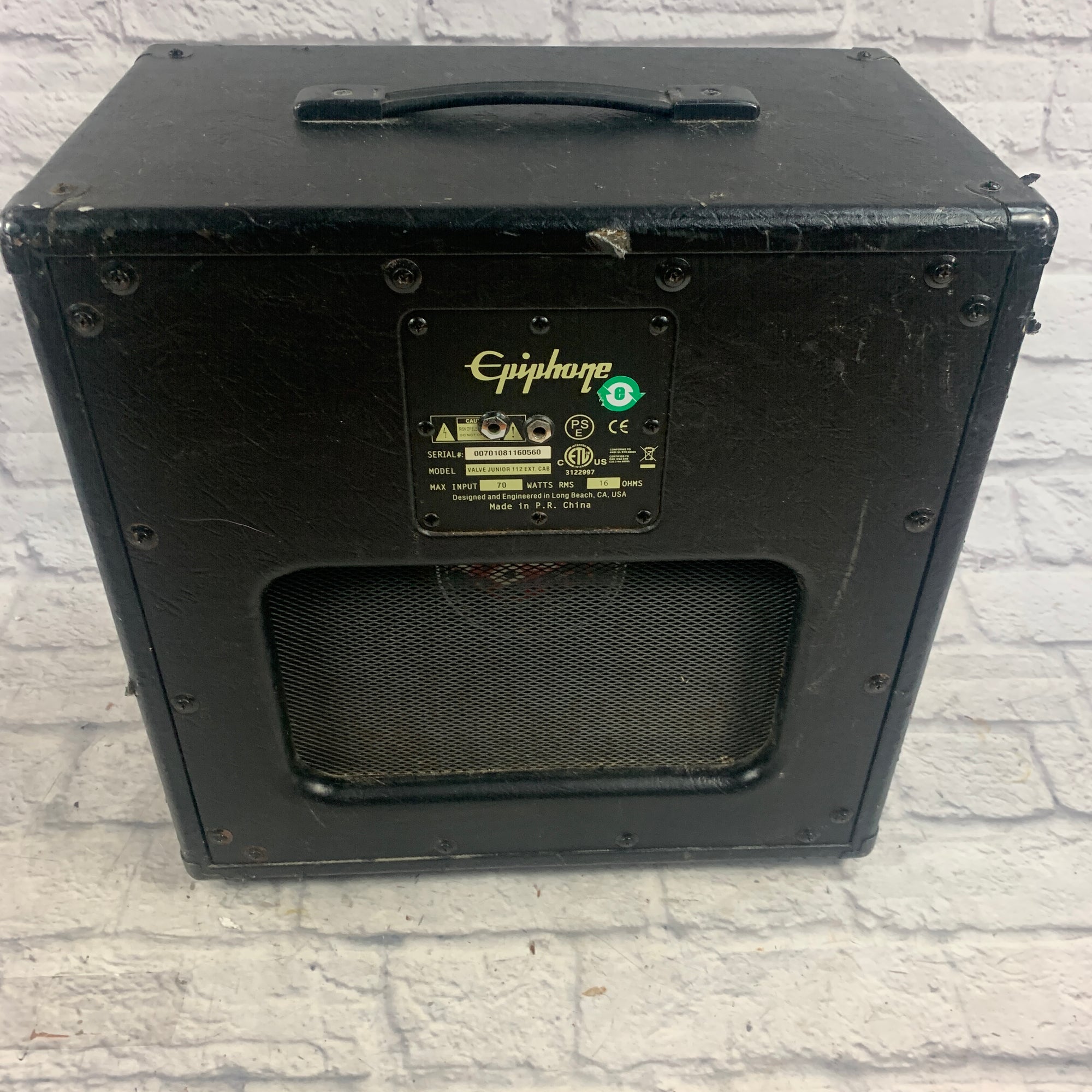 Epiphone Valve Junior 1x12 Cabinet