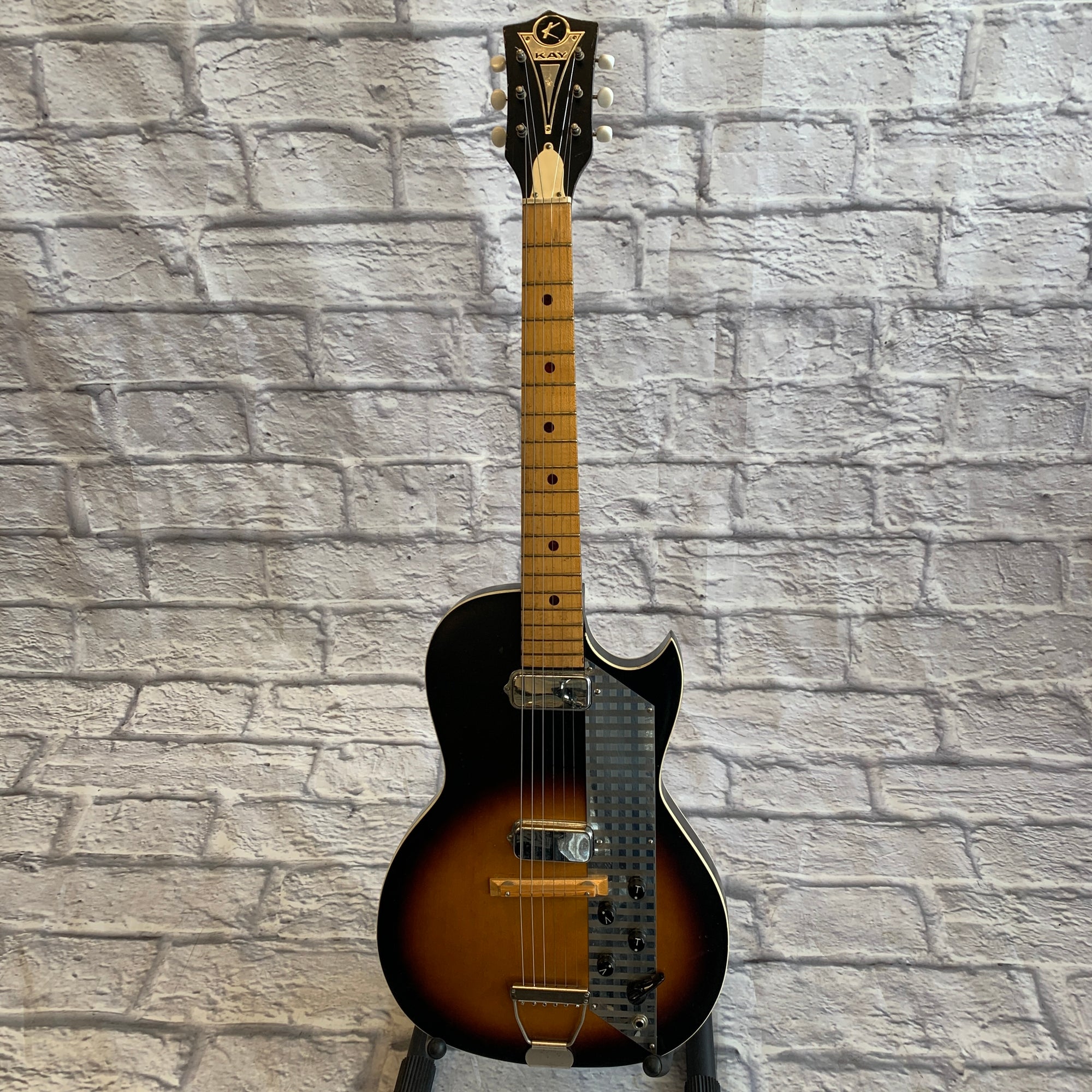 1960s Kay K1962 Value Leader Sunburst w/ Case - Evolution Music