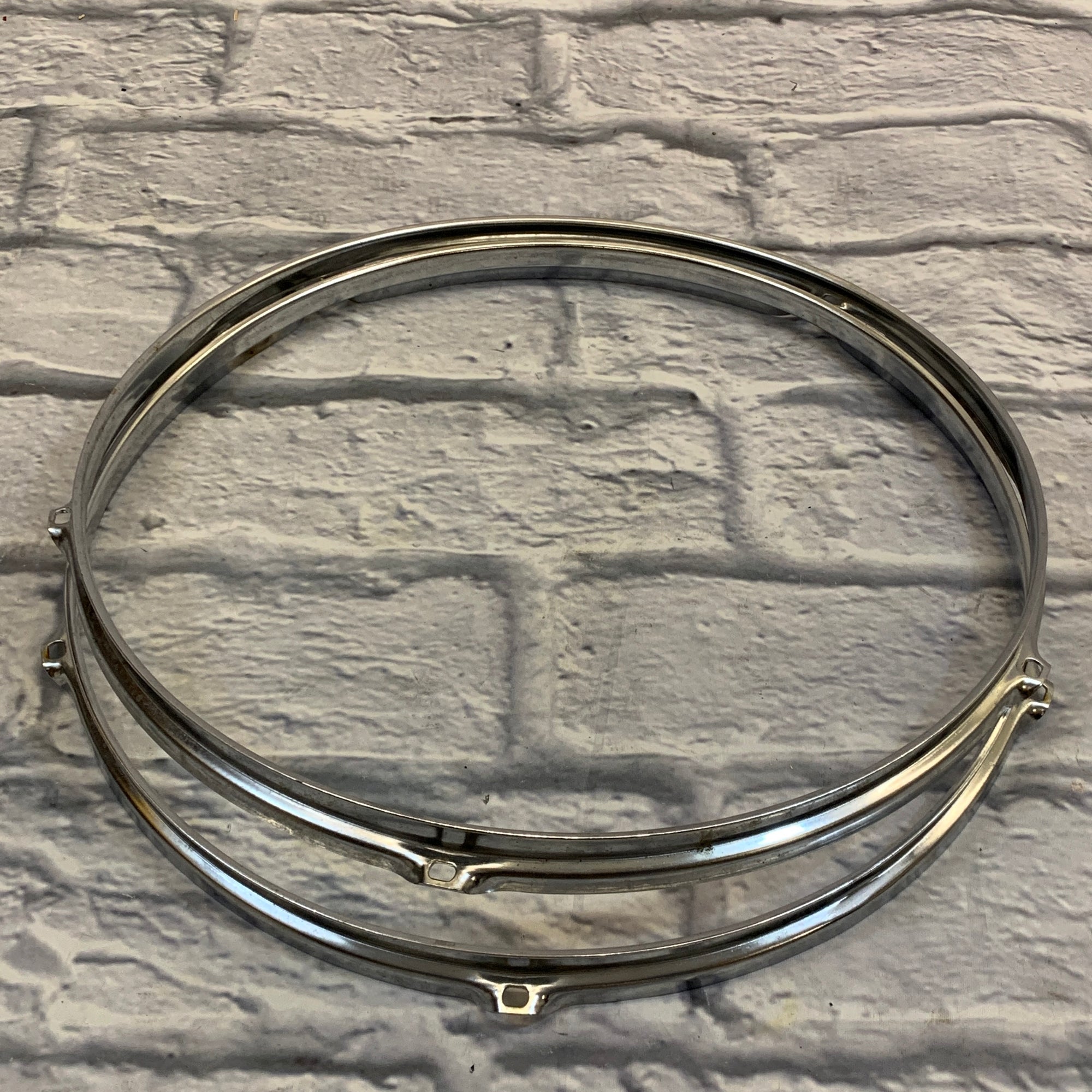 5-Lug 16" Metal Drum Hoop Pair Chrome
