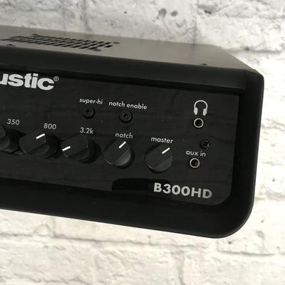 Acoustic B300HD 300 Watt Bass Amp head