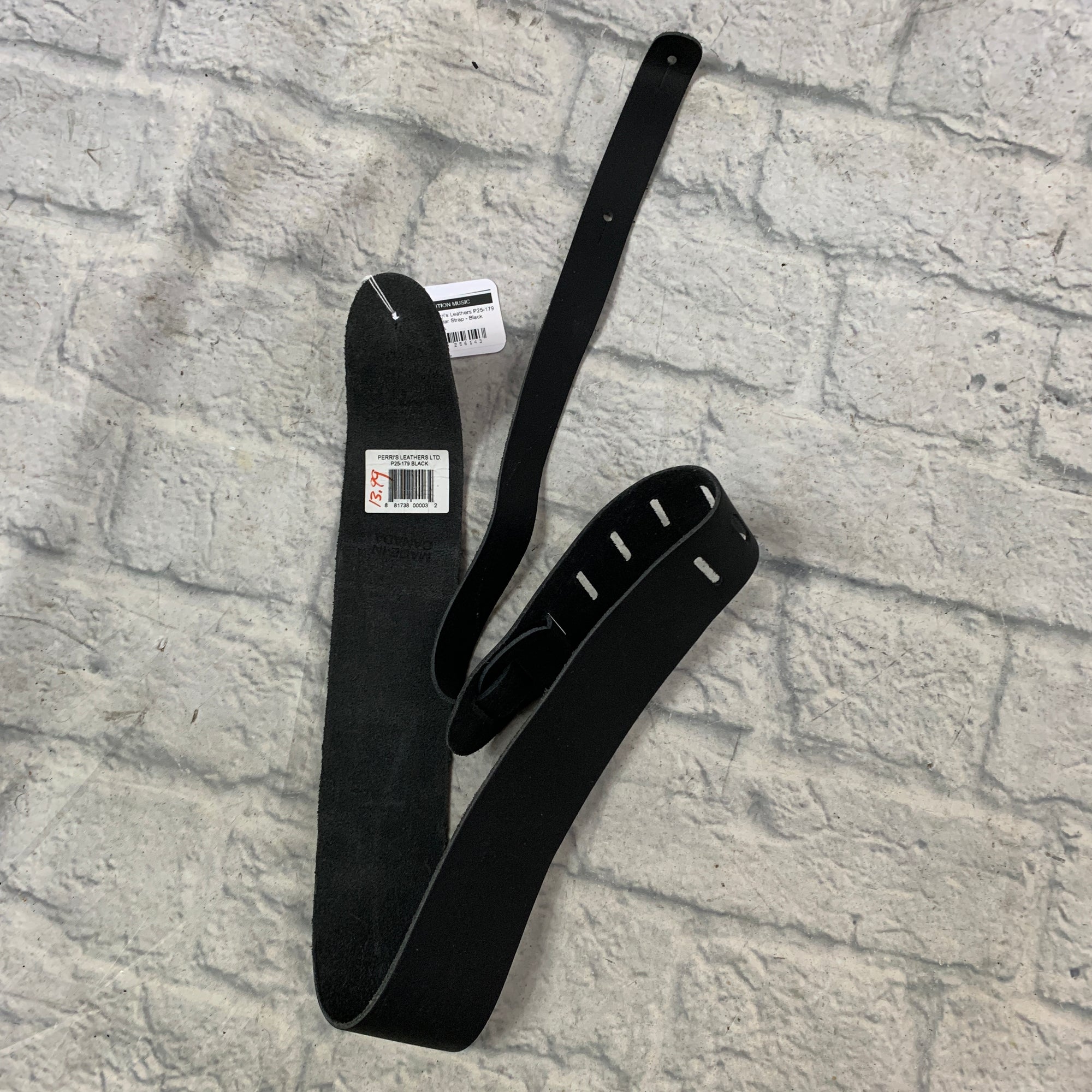 Perri's Leathers P25-179 Guitar Strap - Black