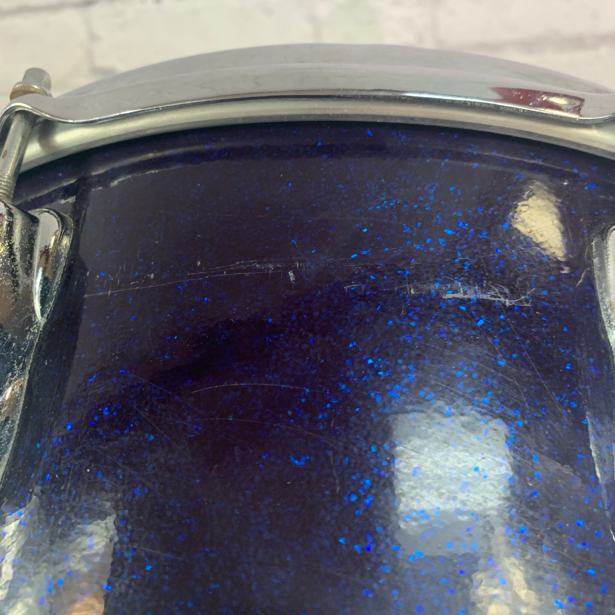 Vintage 1960's Slingerland Snare Drum 14 - Blue Sparkle