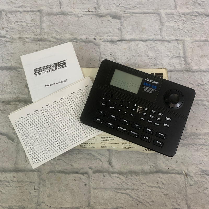 Alesis Sr16 Drum Machine Electric Drum Machine Evolution Music