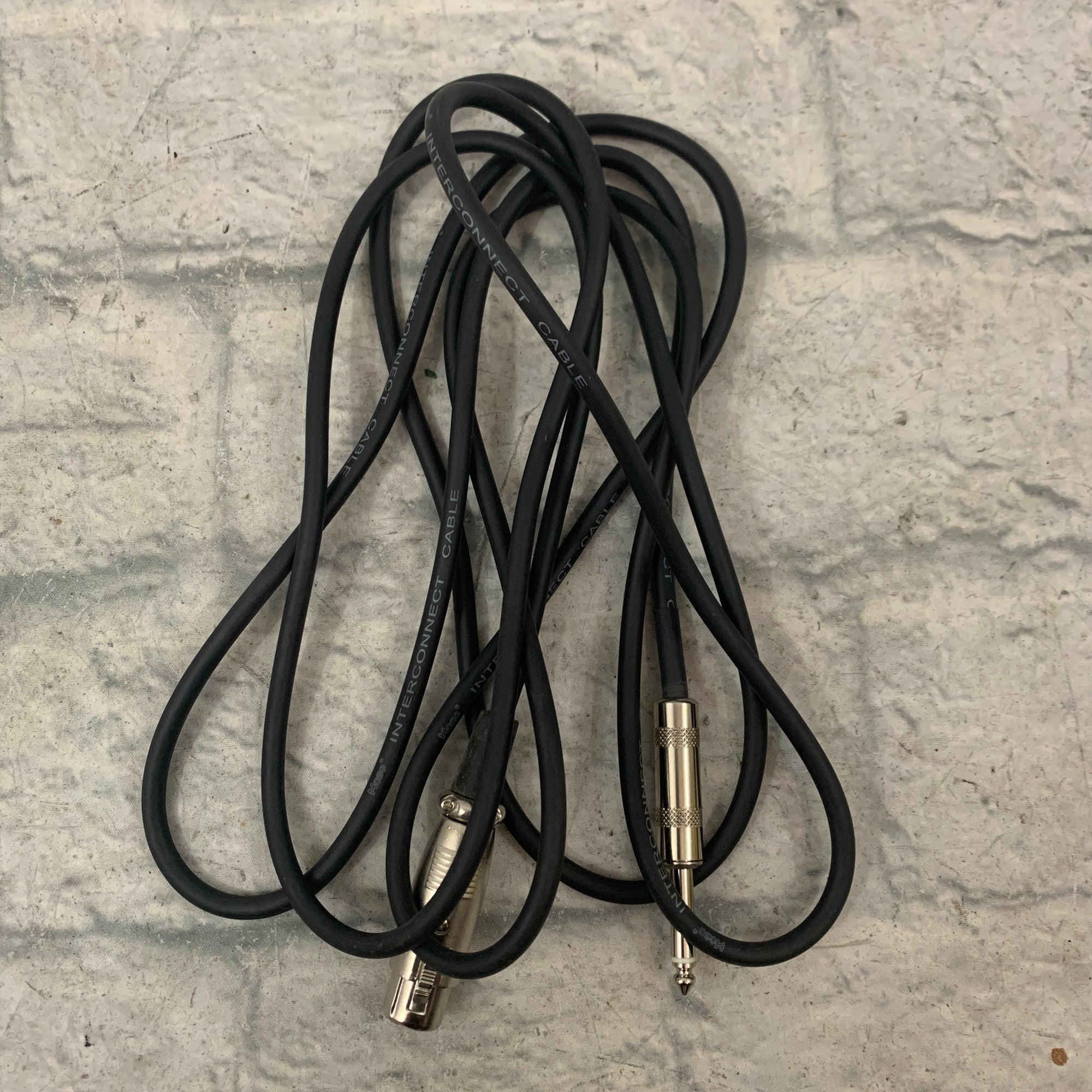 Hosa XLR to 1/4" TS Cable 9ft
