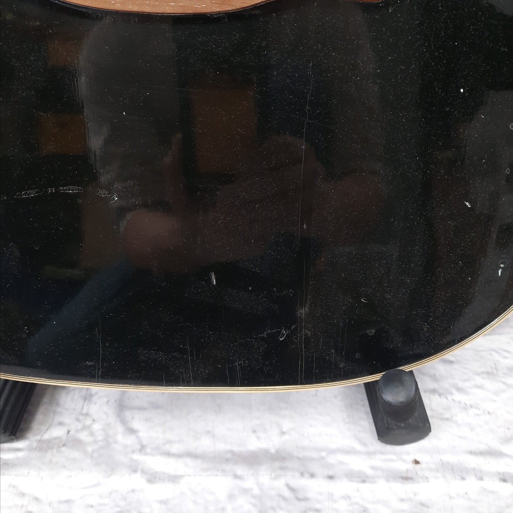 Vintage 1971 Harmony Sovereign H1204 Acoustic Guitar in Black Finish - Project