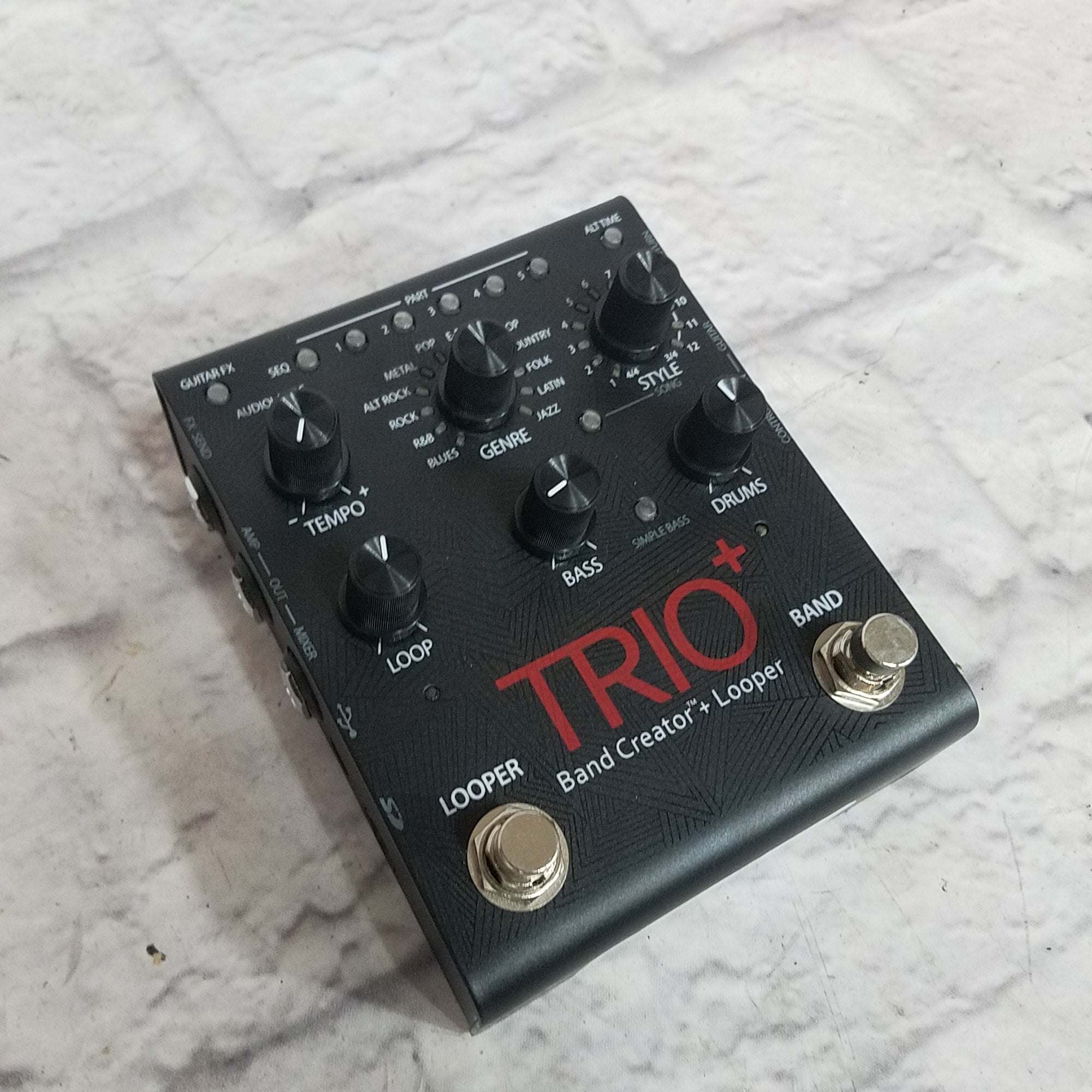 DigiTech TRIO Plus Band Creator + Looper w/ FS3X 3-Button Footswitch