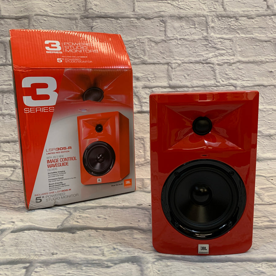JBL LSR305-R 5" Powered Studio Monitor Limited Edition Red