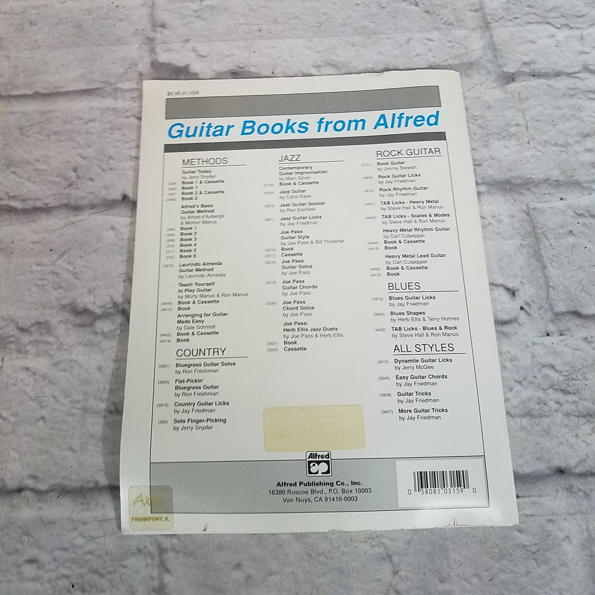 Alfred's Basic Guitar Method 6